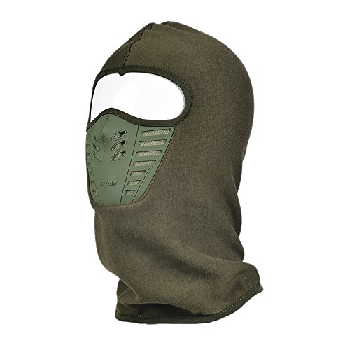 Christmas Balaclava, Thicken Ski Mask Winter Outdoor Snowboard Windproof Cold Weather Ski Face Motorcycle Mask Army Green #TOP1