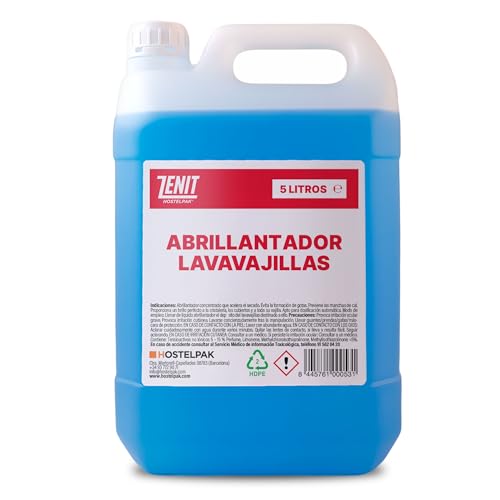 Hostelpak | 5 l | Abrillantador lavavajillas | Acabado brillante | lavavajillas líquido | detergente lavavajillas profesional