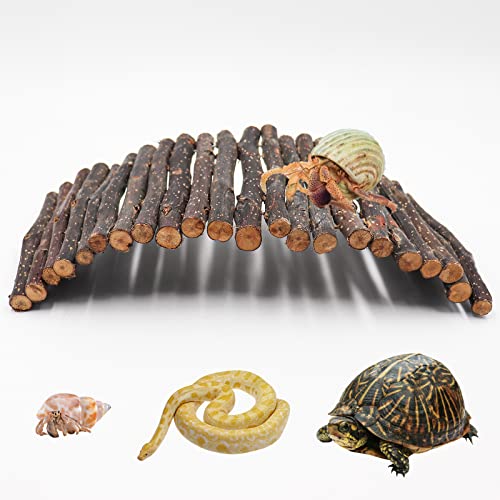 Small Animal Climbing & Chewing Toys, 30 × 15 cm Wooden Bendable Ladder Bridge Tunnel Toys - Image 3