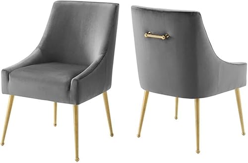 Miniatura 11 de Modway Discern - Silla de comedor tapizada de terciopelo de rendimiento, color verde Verde,Gris,Azul/claro,Rosado,Azul