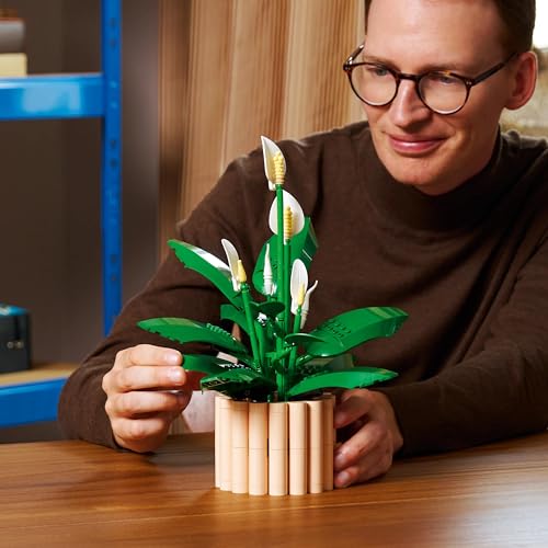 Image of LEGO Botanicals Peace Lily Flower Decor - Building Kit for Adults - Gift Idea - 11504
