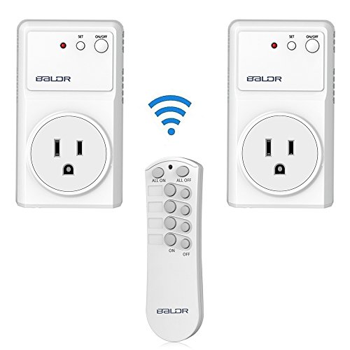 BALDR Remote Control Outlet Wireless Light Switch, Electrical Outlet Switch for Household Appliances