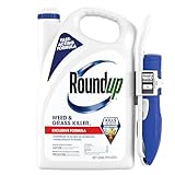 Roundup Weed and Grass Killer₄ with Comfort Wand, Use in and Around Flower Beds, Trees, and Driveways, 1.33 gal.