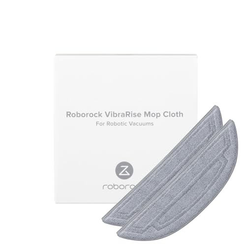 Image of roborock 2 Pack Microfiber Mop Cloths for S8 MaxV Ultra, S8 Max Ultra Series, S8 Max(V) Ultra with R&D, Robot Vacuum Cleaner, with Dual Sonic Vibrations Modules, Mop Pad Replacement Accessories
