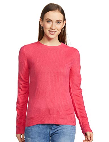 Image of Marks & Spencer Acrylic Women's Round Neck Sweater