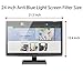 Premium Anti Blue Light Screen filter for 24 Inches Computer Monitor, Screen Filter Size is 13.4