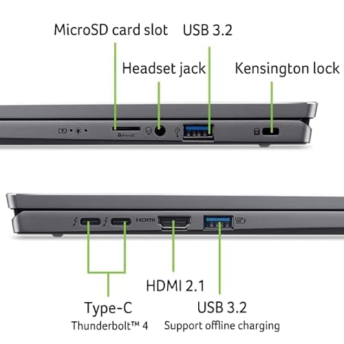 ACER Swift Go 16 SFG16 72 Ordinateur Ultra Portable Copilot 16'' WQXGA IPS 60Hz Intel Core Ultra 5 RAM SSD Intel Graphics Windows 11 Laptop Finition Métal - vue 7