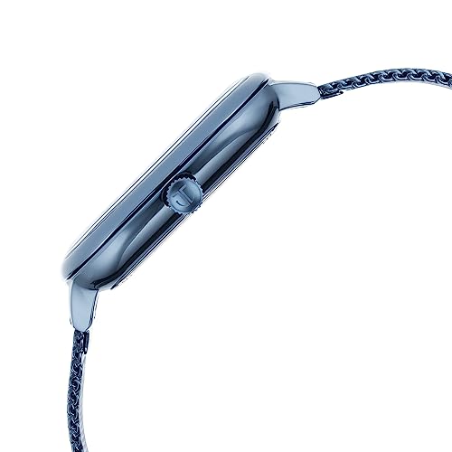 Titan Avant Garde Blue Dial Quartz Multifunction Stainless Steel Strap Watch for Men-NS90178QM01 - Image 4