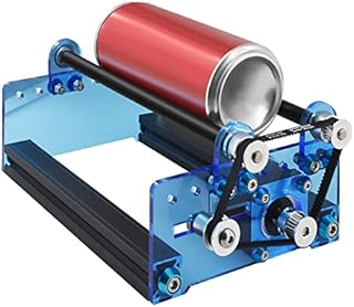Twotrees Rotary Roller Y Axis Rotary Roller Engraving Module for Engraving Cylindrical Items, 360° Rotating Engraving, Compatible with Most Engraver