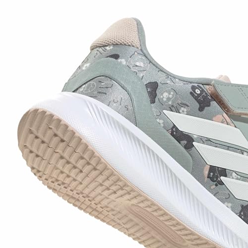 Image of adidas Kids' Marvel Run Falcon 5 Elastic Lace & Strap Shoe
