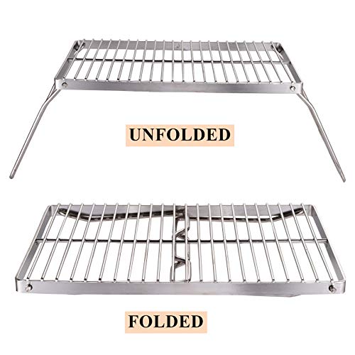 YOPAY-Folding-Campfire-Grill-with-Legs-Carrying-Bag-304-Stainless-Steel-Grate-Barbeque-Grill-Heavy-Duty-Portable-Camping-Grill-for-Picnics-Backpacking-Outdoor-136-Inch--9-Inch--65-Inch