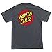 SANTA CRUZ Men's S/S T-Shirt Classic Dot Skate T-Shirt - Charcoal Heather, Size: Large