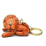 [Vanca.com] ライオン 本革製 キーホルダー バンカクラフト革物語 (日本製 ハンドメイド)