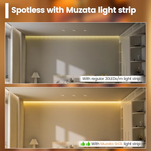 Muzata Cinta LED COB 5 metros Blanco Cálido 320 LED/m miniatura 7