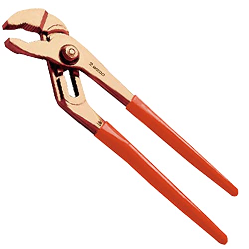 WEDO Groove Joint Pliers,Tongue-and-Groove Pliers,Non-sparking Slip-Joint Pliers,Spark-free Safety Slip Joint Pliers,Beryllium Copper,10