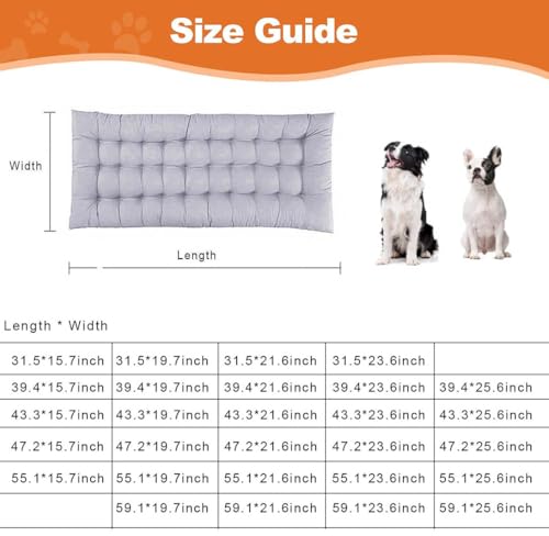 Lit anti-anxiété lavable GGoty grand lit en coton pour chien vert XL - 8