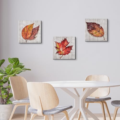 Fallpicturescanvaswallartautumnfallseasonalsetof3mapleleaveswalldecorforlivingroombedroomkitchendecorationfarmhousebathroomdecor12x12inches Urban Country Home Decor Fall pictures canvas wall art autumn fall seasonal set of 3 maple leaves wall decor for living room bedroom kitchen decoration farmhouse bathroom decor 12 x 12 inches urban country home decor
