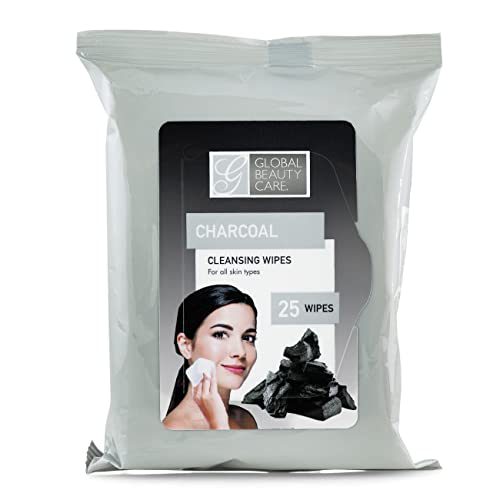 Global Beauty Care Bulk Cleansing Wipes Premoistened 4 Pack of Charcoal Cleansing Cloths Makeup Removal Wipes - Great For Travel Toiletries - 100 ct.(4-Pack) - Image 3
