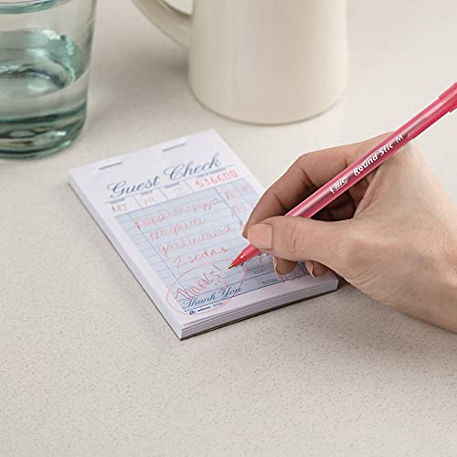 Image of BIC Round Stic Xtra Life Ball Pen - Pack of 12, Red