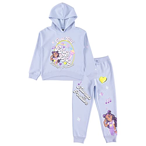 Pull à capuche et jogging fille Lay Lay avec motifs graphiques résistants