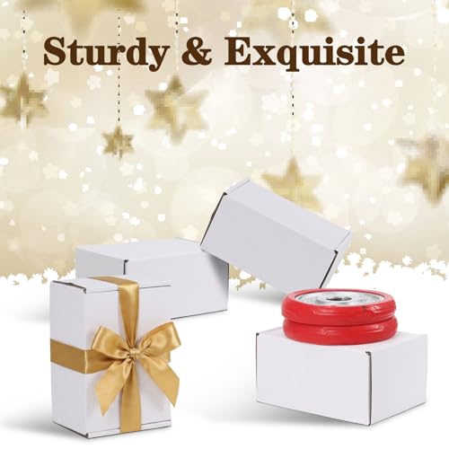 Image of WIFTREY 6X4X3 Shipping Boxes Set of 30, 6X4X3 White Corrugated Cardboard Box for Packaging Small Business, Gift Packing, Mailing, Moving