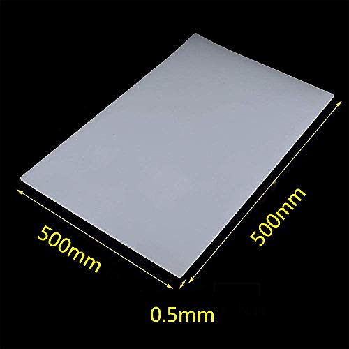 LOKIH Foglio di Gomma in Silicone Bianco Spessore