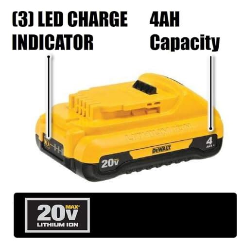Image of DEWALT 20V MAX 4 Ah Lithium Ion Battery 2-Pack (DCB240-2)