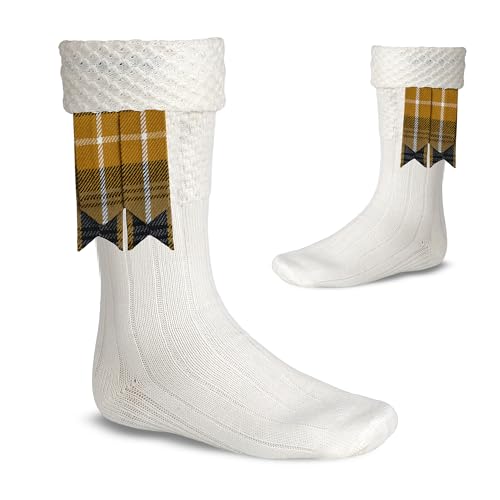 Image of Scottish Tartan Kilt Flashes with Elastic Adjusters