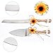 senover Rustic Wedding Cake Serving Set, Pizza Pie Cake Knife and Server Set for Custom Wedding Gift Parties Birthdays Anniversaries Supplies