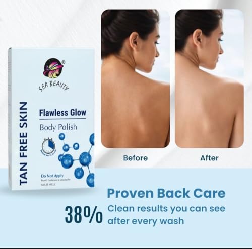 Image of Tan Polish for Face & Body Cream | Skin Brightening & Glow Polish for Smooth Soft Skin | Hydrating Exfoliating Formula for Uneven Skin Tone | Suitable for All Skin Types