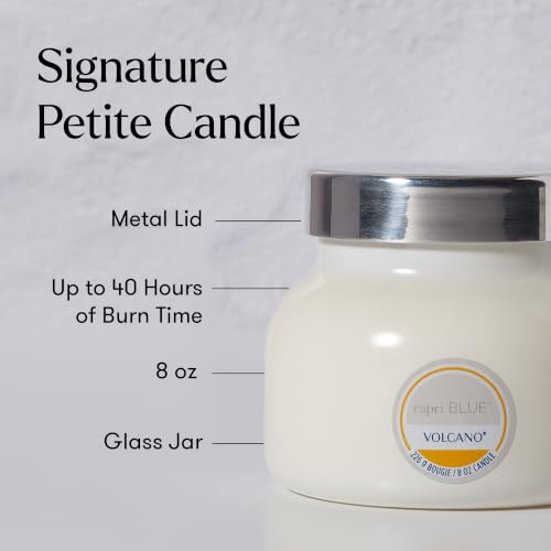 Capri Blue Volcano Scented and Luxury Glass Jar Candles for Home Scented with Tropical Fruit & Sugared Citrus - Soy Wax Blend, White Color (8 Oz) - Image 5
