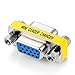 Jxiwfvl VGA Female to Female Adapter, VGA Coupler HD15 Mini Gender Changer VGA Cable Extender Connector for Monitors Projectors Equipment Cable