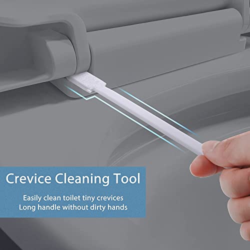 Image of Lumkew 60Pcs Crevice Cleaning Tools, Disposable Toilet Brush for Narrow Gaps, Small Cleaning Brushes for Small Spaces for Bathroom, Kitchen, Household
