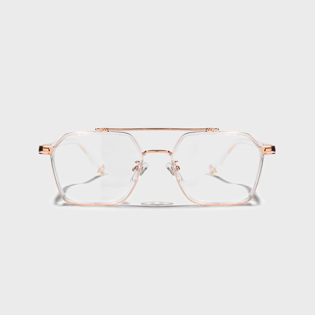 SAM AND MARSHALL BISHOP Eyeglasses I Computer Glasses I Light Weight Frames I Square Shape I Sheet Metal Frames I Prescription Friendly I Men & Women - Image 7 thumbnail