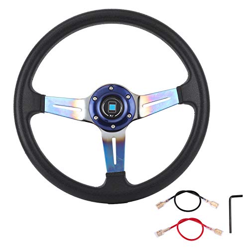 Sportlenkrad Aluminium Universal Racing Drifting Wheel 13,4 Zoll Langlebiger, komfortabler Griffersatz für die meisten Fahrzeuge und Rennwagen