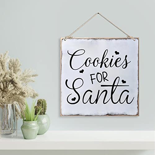 Panneau mural Cookies For Santa suspendre décoration bois maison - 4