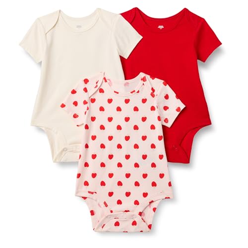 Image of Amazon Essentials x Sofia Grainge Unisex Babies' Short Sleeve Crewneck Bodysuit