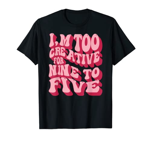 Creative Motivational quotes Typography slogan Nine to Five Camiseta