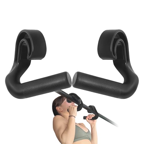 Neutral Grip Pull Up Handles 45° - Angles 90 Grips for Relieve Wrist Stress - Non-Slip Pull Up Grips - for Pull-Ups Deadlifts - Fits Pull Up Bar Grips & Barbells Home Gym Enthusiasts (45°)