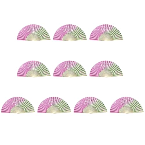 LfrXtra 扇風機ホームデコレーション、ヴィンテージシルク扇子 レトロ