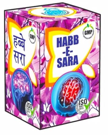Habbe Sara Comes With shandaar Rose Water Dropper (20tab EACH PACK OF 3) Good for convulsions both in elders and infants