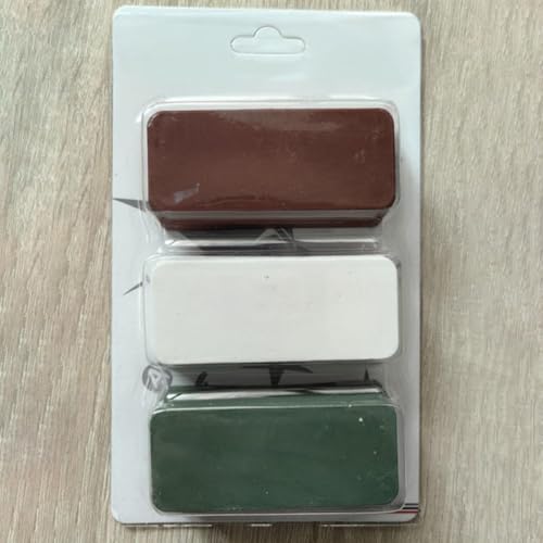 Compuestos de corte de pulido de pulido, juego de compuestos de pasta de pulido de metal, ruedas abrasivas multicolor para superficies de acabado de espejo de cobre de aluminio de acero inoxidable (3