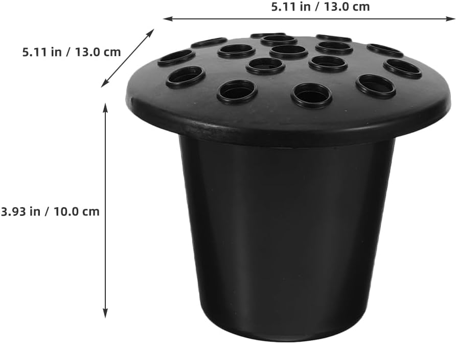 BESPORTBLE 8pcs Cemetery Grave Vase Inserts, 16 Holes Cemetery Flowers Holder Bracket for Grave Vase Reusable Cemetery Decor Tombstone Markers Memorials Sympathy