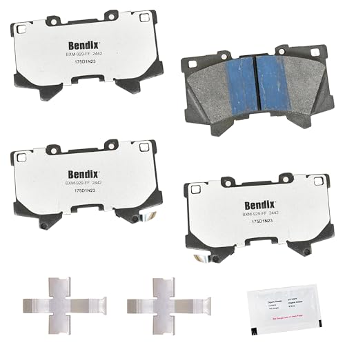 Image of Bendix Fleet Metlok MKD2442FM Semi-Metallic Front Brake Pads for Lexus LX600 2024-2022, Toyota Sequoia 2024-2023, Tundra 2024-2022