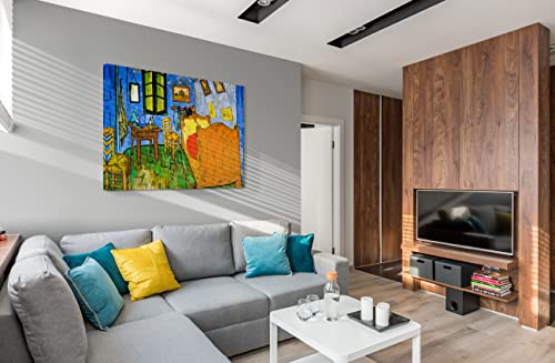 Spiritualhands Wheat Field With Cypresses Vincent Van Gogh Canvas Wall Art, The Starry Night Van Gogh Posters Self Portrait, Large Framed Wall Art Paintings For Wall Decorations For Bedroom (Vincent Van Gogh Bedroom In Arles, 8" X 12" - Ready To Hang) #TOP1