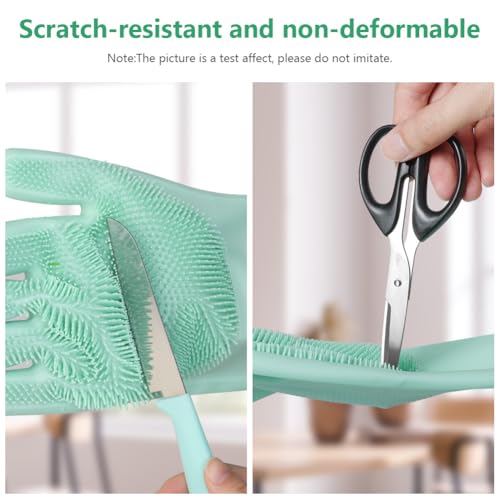 AMFUN Haustier Grooming Handschuhe, Handschuh Bürste Katze Wiederverwendbare, Badehandschuhe für Haustiere zum Massieren, Schrubben und Haarentfernen, Aufhängbares Design