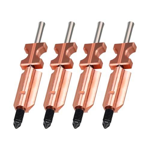 AD5X 4-Pack All-Size Removable and Replaceable Nozzles Hotend, High Flow 32mm³/s Hotend Kit, 0.25MM 0.4MM 0.6MM 0.8MM Hi