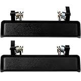 OCPTY Door Handles Exterior Front Driver Passenger Side Replacement fit 1986-1995 Suzuki Samurai Outside Door Handles Black(2pcs)