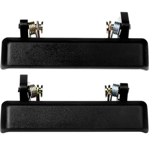 OCPTY Door Handles Exterior Front Driver Passenger Side Replacement fit 1986-1995 for Suzuki Samurai Outside Door Handles Black(2pcs)