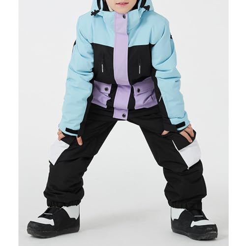 Girls Boy Ski Warm Winter Insulated Jacket and Pants Waterproof Windproof Snowsuit Snowboarding Coat2